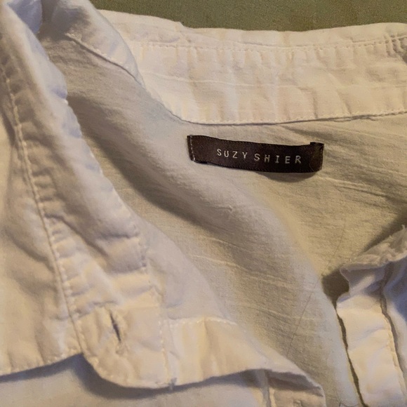 White Suzy shier blouse large - Picture 2 of 2